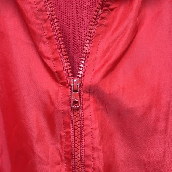 Men’s Vintage Campea Red Windbreaker Jacket, Zipper Front, Size L - Picture 4 of 7